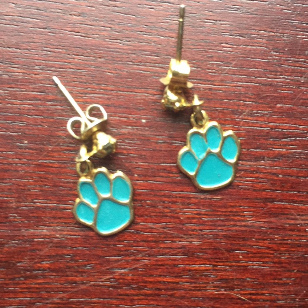 Jacksonville Jaguars Paw Print Earrings